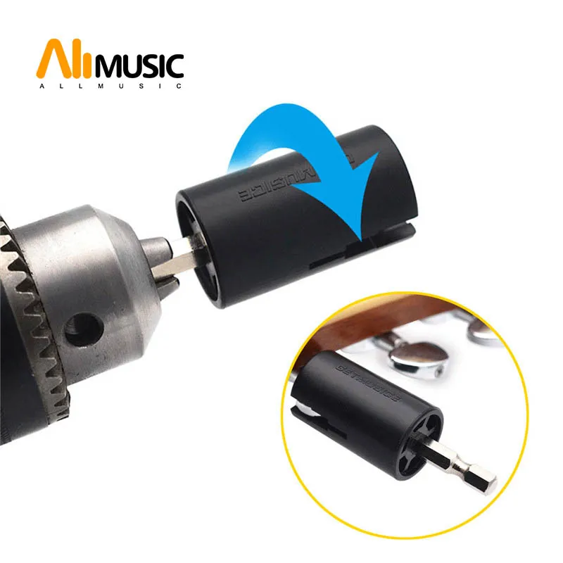 Assemble Electric Drill Hexagonal Guitar String Winder Head Tools For