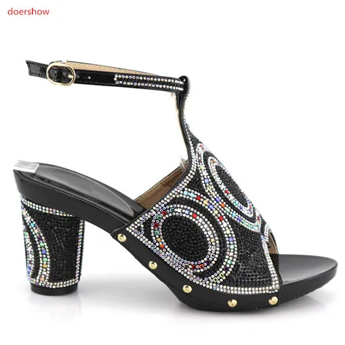 grün Up1 Afrikanische 2 Neue Für Purple Strass Kommen Sandale Sexy Schwarzes blau Pumps High Parteien deep Damen Heels Doershow Pumpen Frauen Schuhe fHvAv
