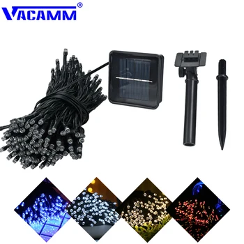 

Vacamm 5/10/20M LED Lawn Lamps Solar Garden Light Waterproof Wedding Party Christmas Garden Decoration 2 Modes Colorful Lighting