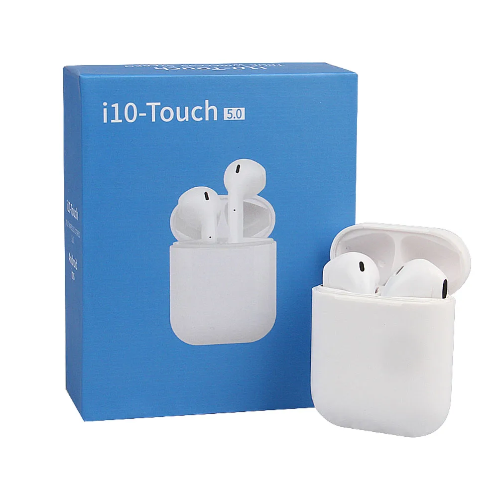 New i10 TWS Touch Earphone Wireless Bluetooth 5.0 Earbuds Control Stereo Headset for iphone Samsung Huawei | Электроника