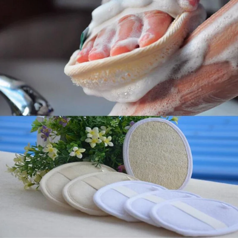 Натуральная Мочалка для ванны перчатки, ванна растительного волокна акне Красота банное полотенце отель забота о здоровье ванны продукты