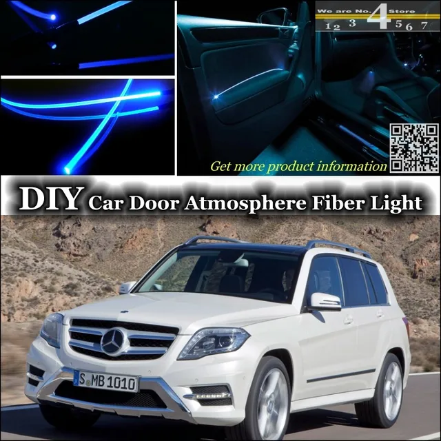 For Mercedes Benz Mb Glk 2008 2015 Interior Ambient Light Tuning Atmosphere Fiber Optic Band Lights Door Panel Illumination Illuminated Panel Illuminated Doorilluminator Light Aliexpress