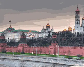 

MaHuaf-j200 Cityscapes buildings moscow kremlin coloring by numbers on canvas for living room wall