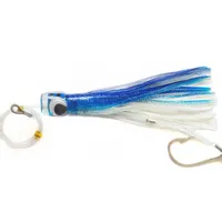 Free shipping 5 pcs Big Game Fishing lure Tournament Resin Head and Skirt Trolling Marlin Lures 8 INCH 95G