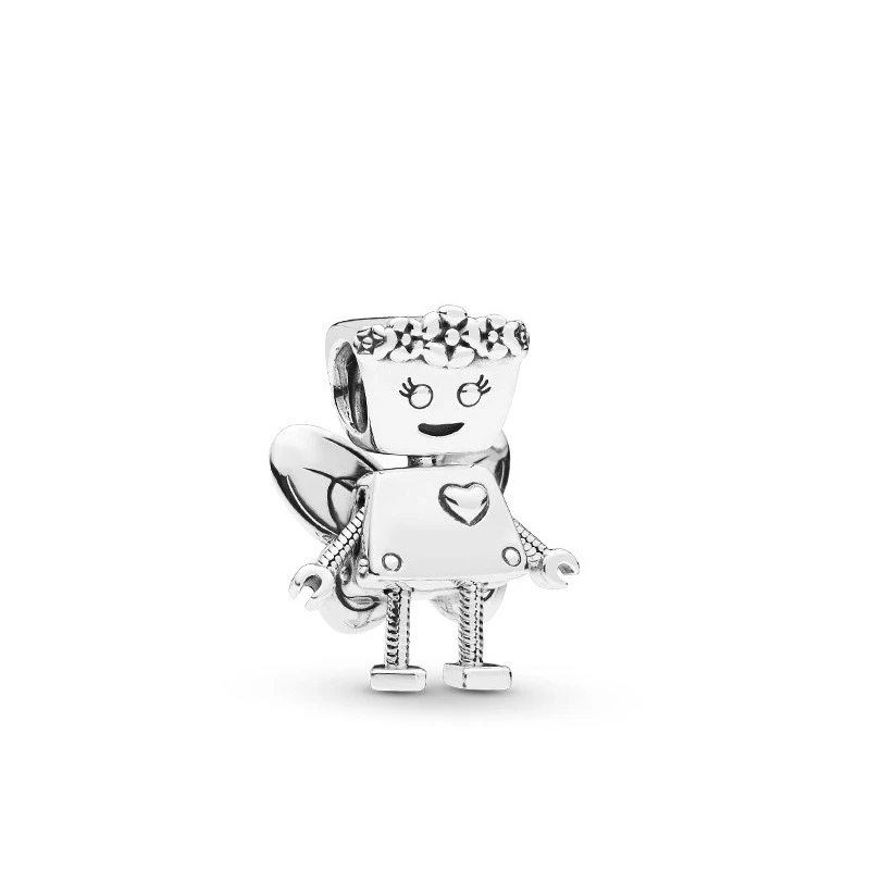 5 шт. золотых/розовых золотых/серебряных цветов французские Bella Angle Robot Bead подходит