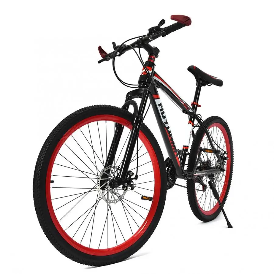 

Mountain Bikes 26inch 21-Speed Bicycles Dual Disc Brakes Dual Shockproof Frame Adults Teenagers Bike Bicycle