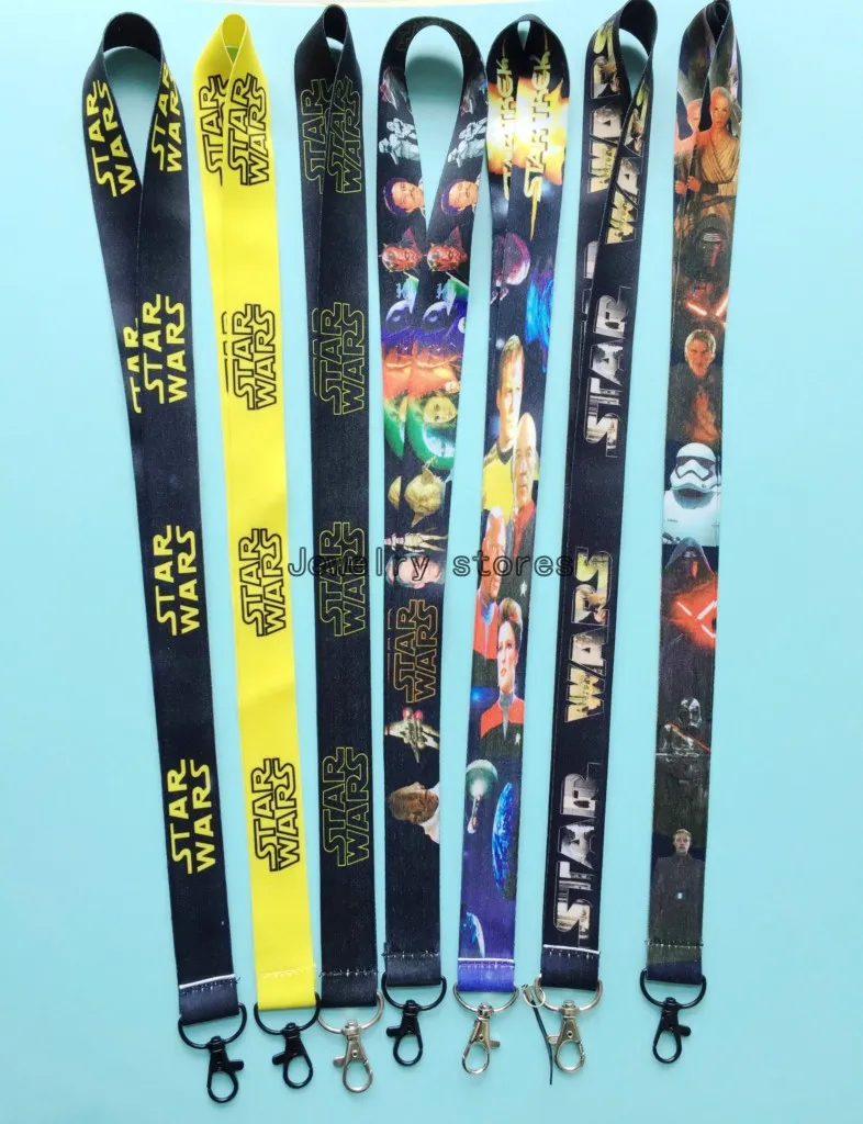 

100 Pcs mixs STAR WARS popular Anime Cartoon Neck Straps Lanyards key ID Card L15