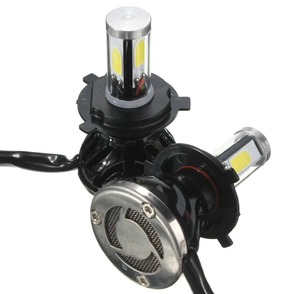 ФОТО 2x 80W H4/H7/H13/9006(HB4)/9005(HB3) COB LED Etanche Phare Voiture 8000LM Ampoule Auto Headlight Vehicule Lampe DC 9-36V