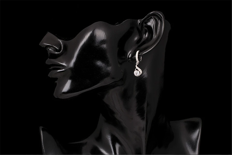 h PISSENLIT Gold Dangle Earring White Diamond Earrings Charms Women Jewelry pendientes mujer moda 2019 Hot Silver accesorios mujer