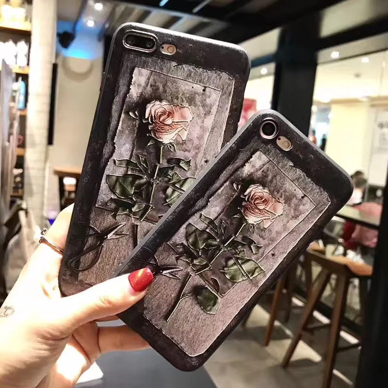 Ascromy-Cover-For-iPhone-5-S-5S-SE-6-6S-7-Plus-iPhone5-Soft-TPU-Silicon-Relief-Rose-Flower-Pattern-Case-Mobile-Phone-Accessories-1 (15)