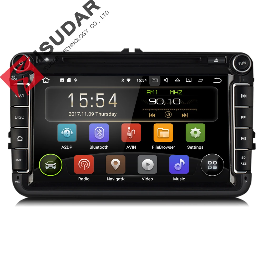 Android 7.1 8 Inch Car DVD Player For VW/Volkswagen/POLO/PASSAT/Golf/TOURAN/SHARAN Quad Core Wifi 3G USB GPS Navigation Radio