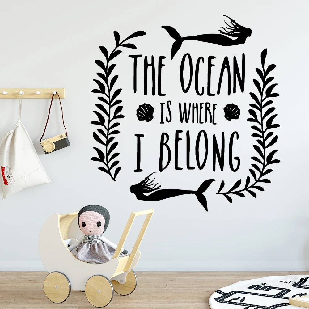 

Hot Sale the ocean Wall Sticker Pvc Wall Art Stickers Modern Fashion Wallsticker vinyl Stickers Room Decoration