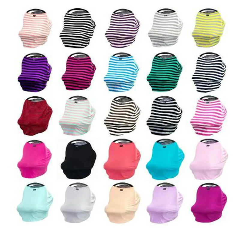 Baby Car Seat Cover Canopy and Nursing Cover Multi-Use Stretchy 3 in 1 Gift Baby Car Seat Cover Canopy and Nursing Cover Multi-Use Stretchy 3 in 1 Gift