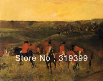 

Oil Painting Reproduction on Linen Canvas,The Start of the Hunt by edgar degas ,Free DHL FAST Shipping,100%handmade