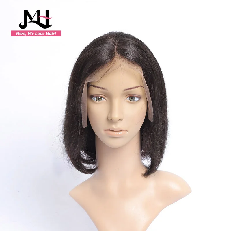 

Lace frontal Human Hair Wigs Bob Wig Full and Black Women Natural Color 150% density Brazilian Remy Hair Free Shipping