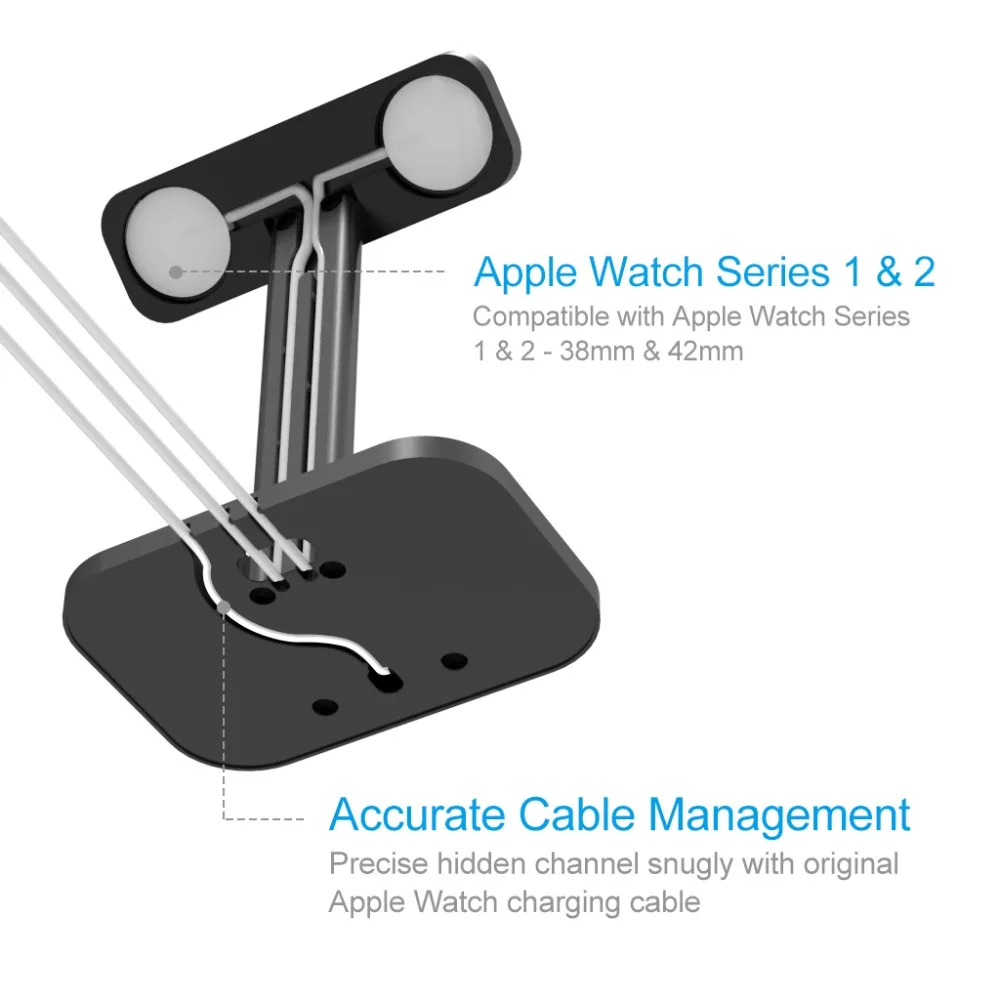 Совместимость 2 в 1 часы стойка-держатель для наручных часов Apple Watch я часы зарядная док-станция Подставка держатель Алюминий подставка для airpods