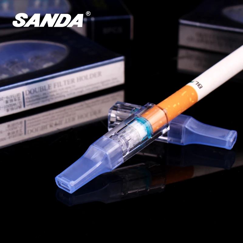 8 шт./лот SANDA одноразовый держатель для сигарет четыре тяжелых фильтра держатели
