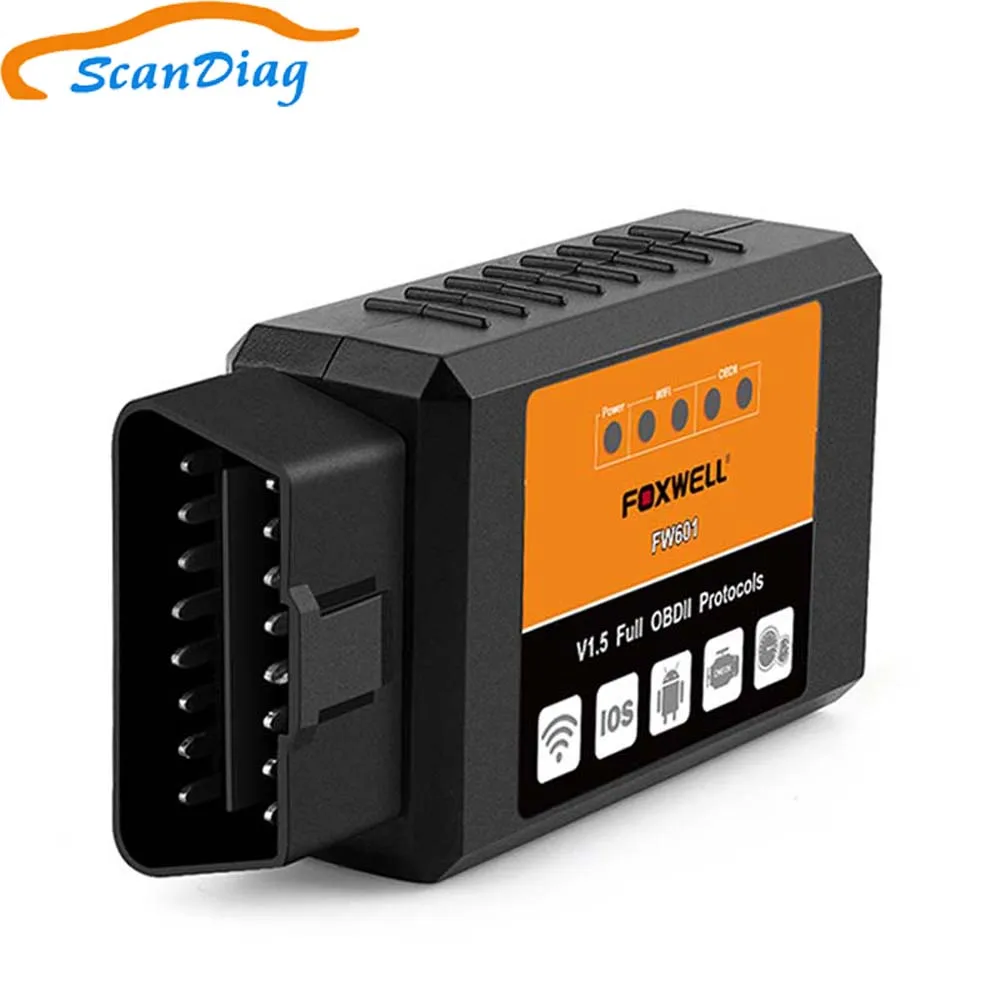 FOXWELL OBD 2 ODB II ELM 327 V1.5 Wi Fi ODB2 FW601 Универсальный OBD2 WI FI ELM327 V 1 5 сканер для iPhone IOS Авто