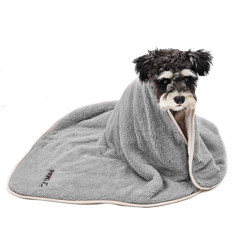 

Dog Blanket Luxury Wraps Fabric Soogan Exquisite Workmanship Ideal Blanket For Small Large Size Pets Puppy Bath Towel Cat Towel