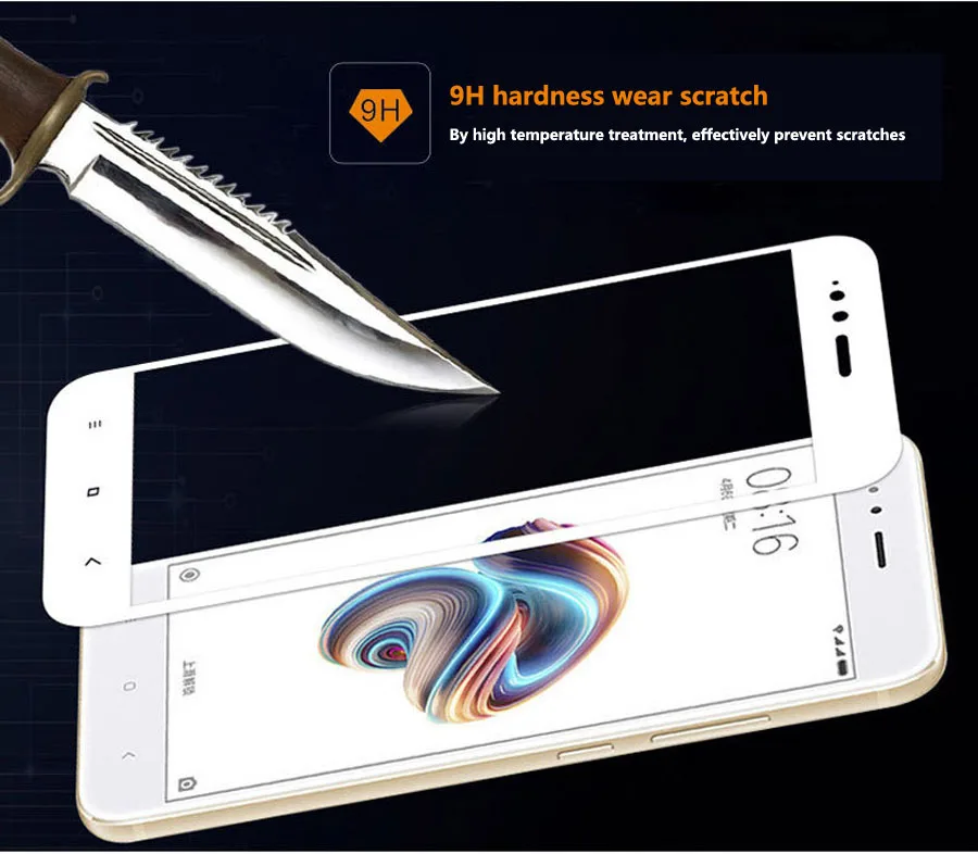 2 шт. xiaomi mi A1 Экран протектор Стекло 5x безвредное для закаленное полное покрытие с