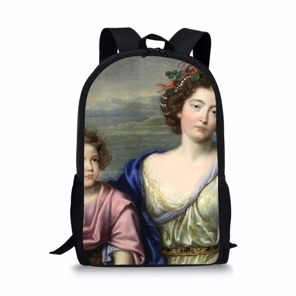 Ван Гог знаменитая картина маслом для женщин и детей школьные сумки для подростков мальчиков и девочек Студенческая сумка-карандаш Рюкзак Mochila Escolar для ноутбука - Цвет: LMQ382C