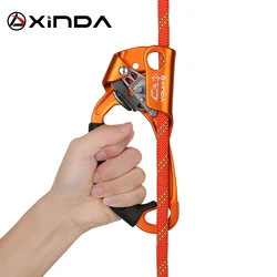 XINDA Outdoor Sports Rock Climbing Ascend Right Left Hand Grasp 8mm-13mm Rope Ascender Device Mountaineer Riser Tool Kits