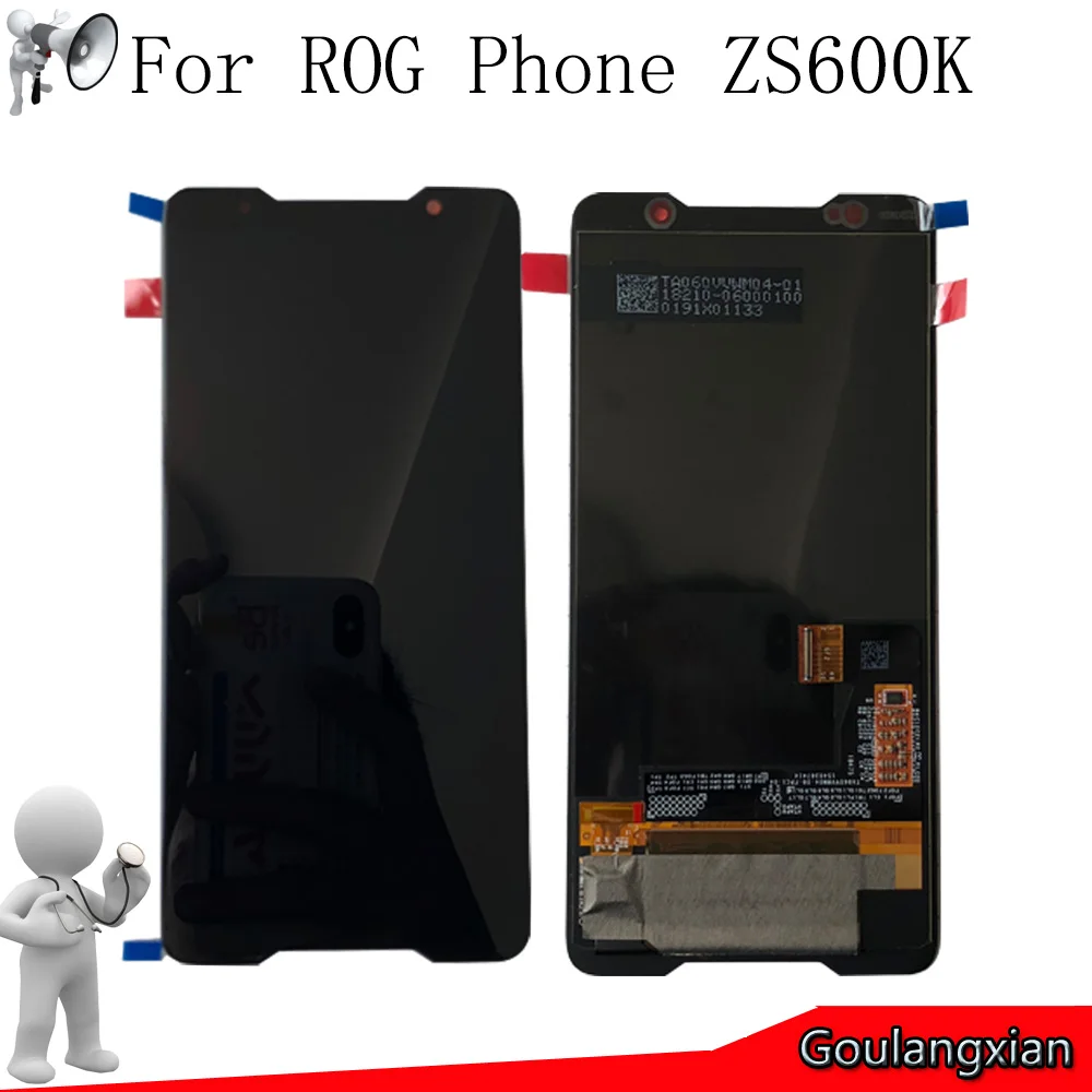 6 0 &quotAAA оригинальный AMOLED ЖК-дисплей для ASUS ROG Phone ZS600KL кодирующий преобразователь