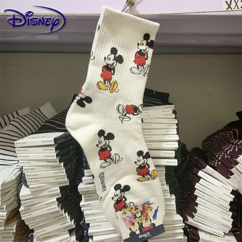 Милые хлопковые носки Disney с героями мультфильмов короткие нового дизайна