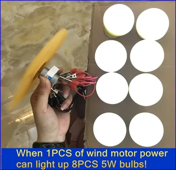 

GOOD!! Small Wind generator DC motor Quality 280! 12V 3800RPM DIY Fan LED lamp physical science experiment science
