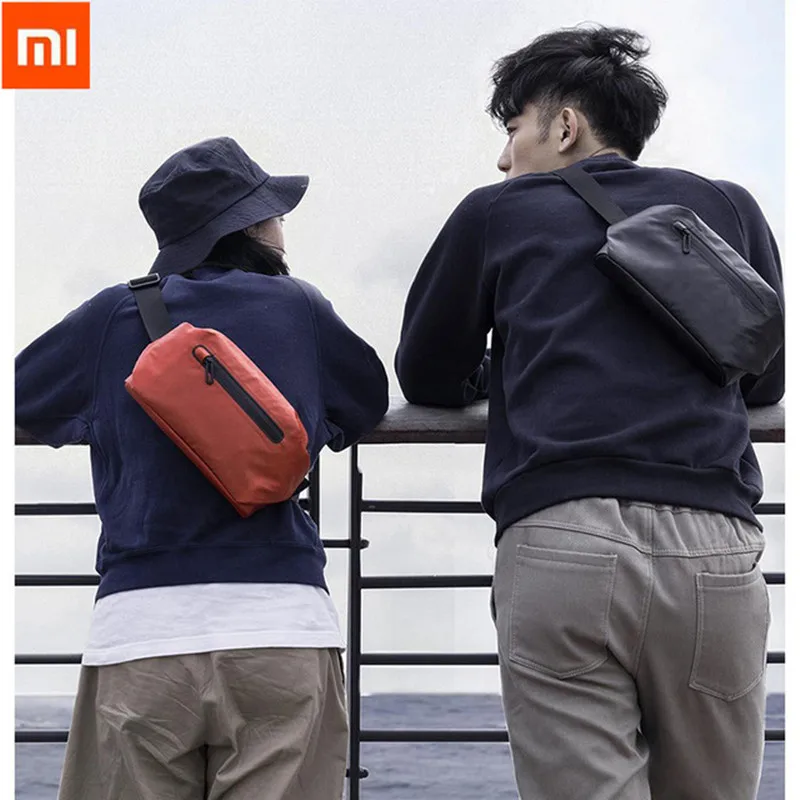 

Xiaomi 90 Waterproof Shoulder Bag Cool Casual Chest Bag Waist Bag Money Phone Belt bag For SportEasy To Carry Mobile Wallet H30