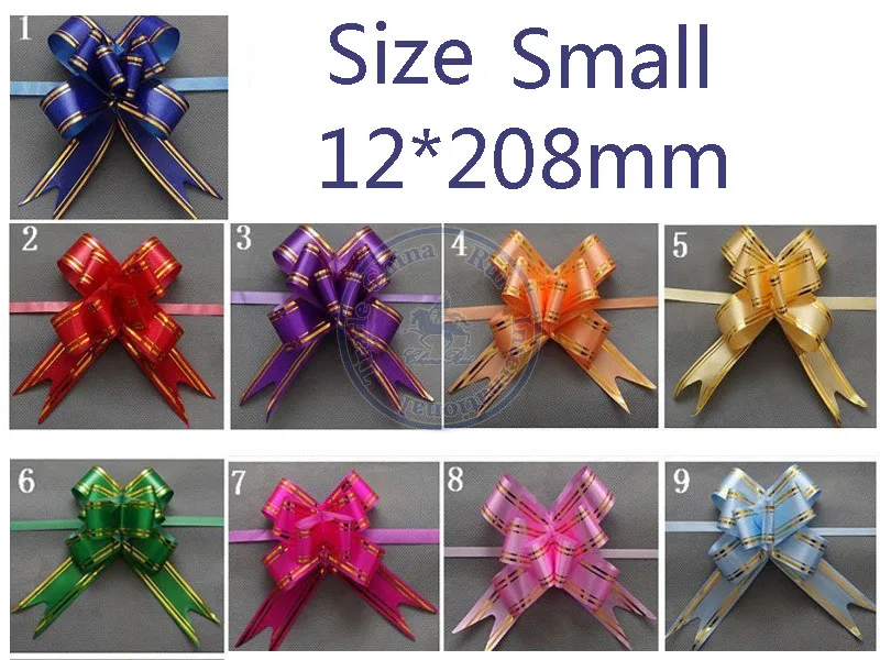 L-DiscountStore Sequin Festive Christmas Bow Party Decoration Ribbon Pull Bows
