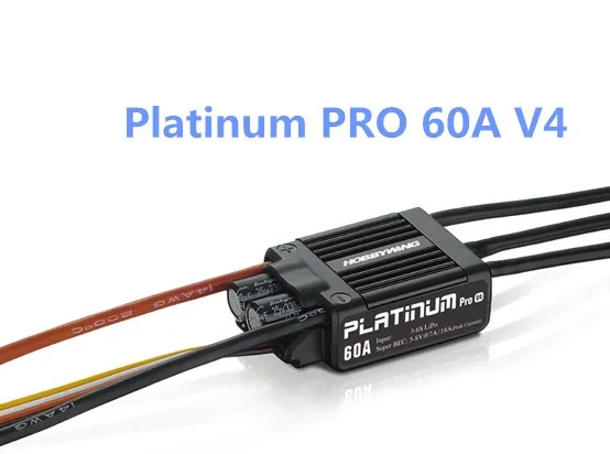 

HobbyWing Platinum Pro 50A / 60A V3/ V4 Brushless Electronic Speed controller ESC for RC Drone Heli FPV Multi-Rotor