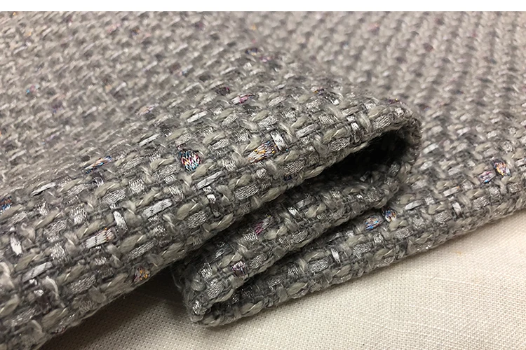 Темно-серая окрашенная тканевая ткань с блестящим пятном цена за 1 метр 59"