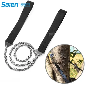 Survival Pocket Chain Saw Chainsaw 24 Inches Portable Hand Saw For Camping Hiking Backpacking Hunting Boy-scouts Emergency Gear 1