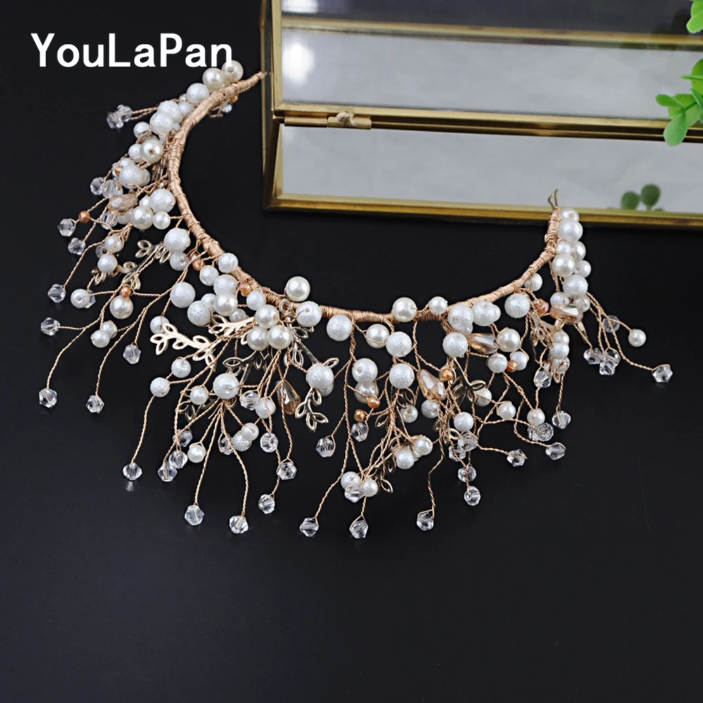 

YouLaPan HP227 Wedding Crown Accessories with Original For Bridal Headdress Handmade Bridal Tiara Wedding Luxury Crown for women