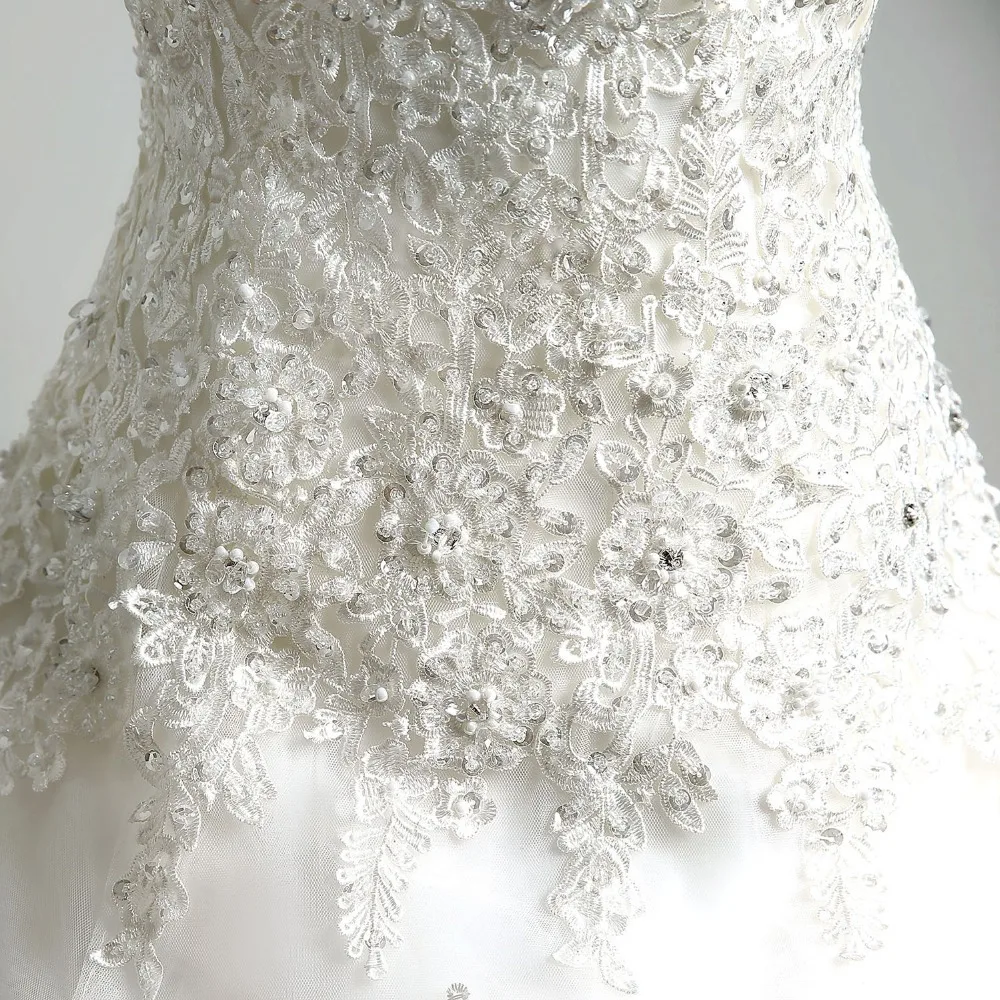Женское свадебное платье с аппликацией ANGELSBRIDEP длинное бальное для невесты
