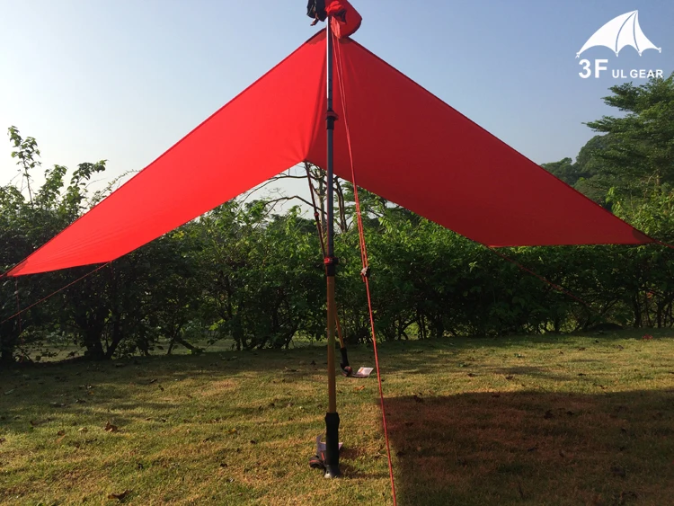 3F UL Gear 210150cm 15D  20D silicone high quality ultralight outdoor large tarp shelter high quality beach awning1