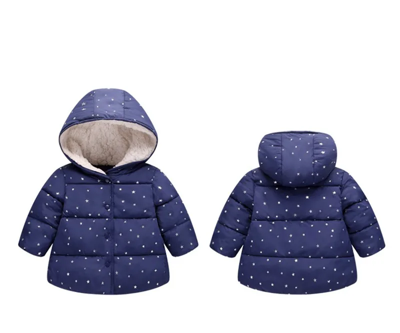 CROAL CHERIE Warm Children's Coats Winter Kids Jackets For Girls Parkas Outerwear Windbreaker Baby Infant Overcoat 90-130cm (10)