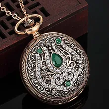 Nueva Llegada Accesorios Turco Marca Reloj Colgante y Collar Chapado En Oro Antiguo de La Vendimia Collares y Colgantes Mujeres Collares