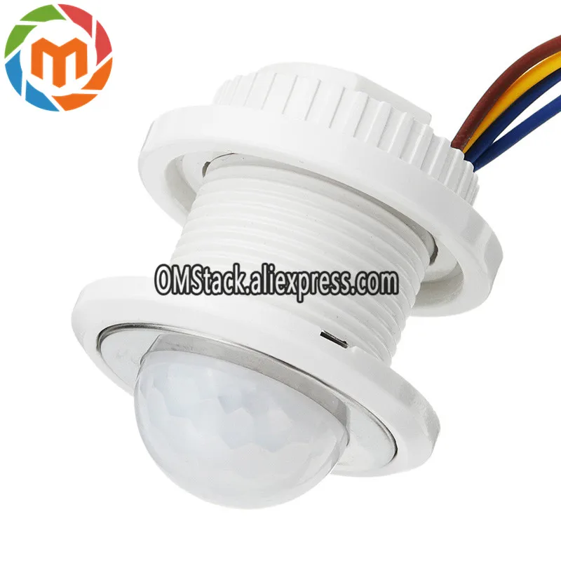 1PC-AC85-265V40mm-PIR-Infrared-Ray-Motion-Sensor-Switch-Time-Delay-Adjustable-Ceiling-Mode-Detector-Switching (4)