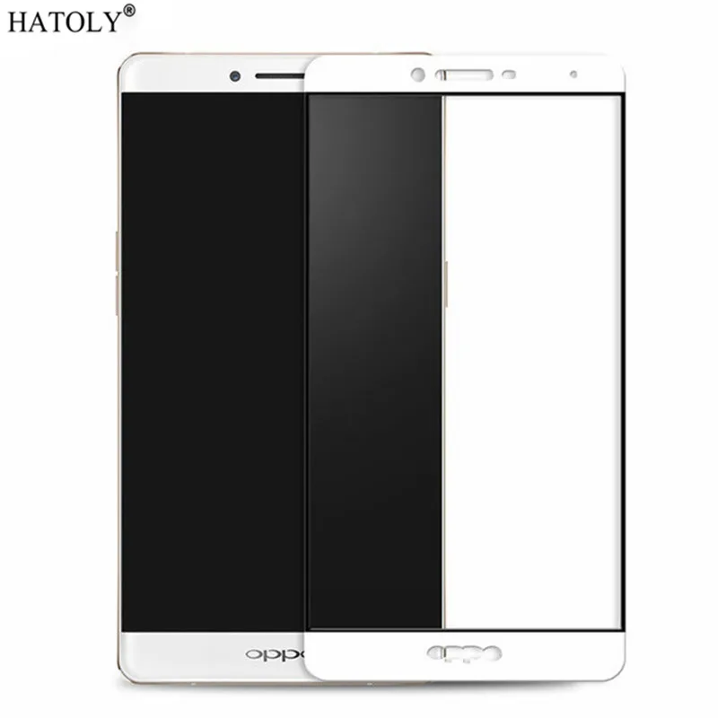 Защитное стекло для экрана OPPO R7 Plus полное покрытие закаленное против царапин HATOLY