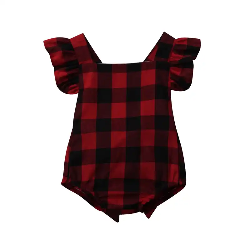 buffalo plaid baby dress