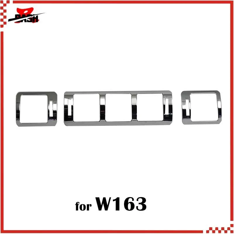 

DASH Stainless Chrome Air Vent Frame Rim Trim for W163 ML320 1996 2004 (5318198C)