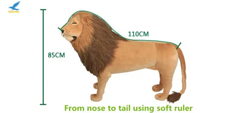 Fancytrader 43'' Giant Plush Stuffed Simulation Lifelike Lion King Simba Can be Rided by Kids Great Gift FT90284 (17)