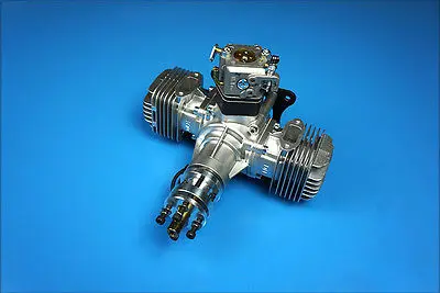 DLE40CC Twin Gasoline Engine W/Electronic Igniton &Muffler For For RC helicopter/fixed Airplane 2