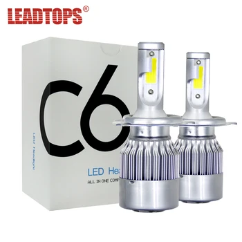 

LEADTOPS 2PCS LED H4 H7 Auto Headlamps 9005 H1 H8 H9 H11 HB2 HB3 880 881 H27 LED Car Headlights 2pcs/Lot 60W 8000LM 12V 6000K AH