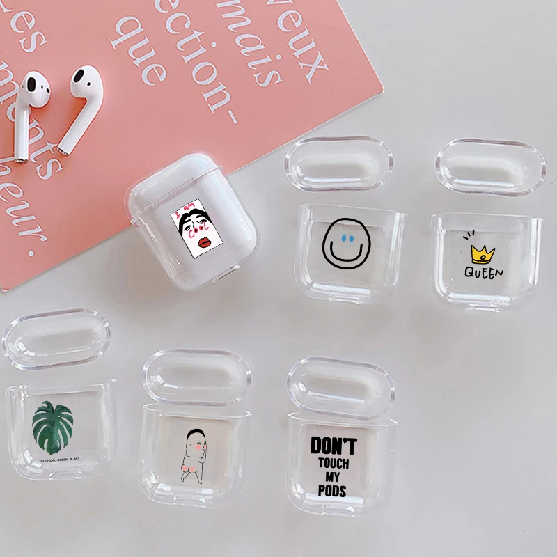 

Cute Earphone Case For Apple airpods Case Cartoon Bluetooth Earphone Case For Airpods 1 2 Charging Bags Headphone Hard Case
