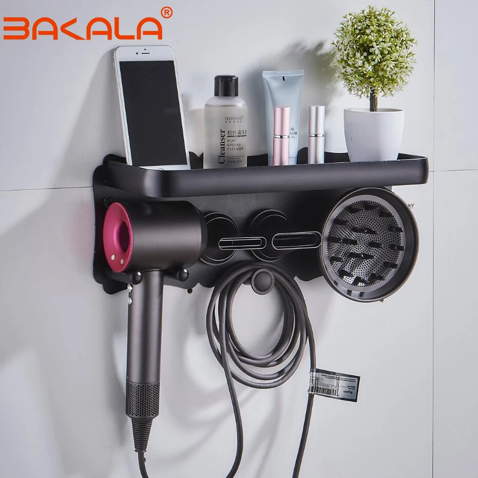 Полка Настенная для сушилки Dyson настенный держатель волос полка ванной