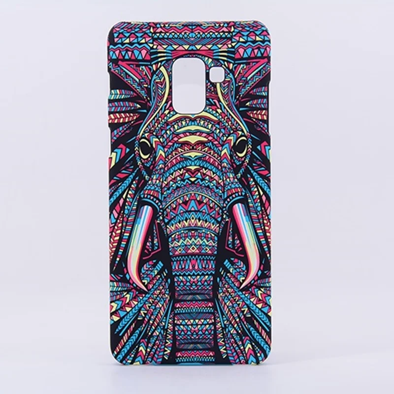 Case For Samsung Galaxy A6 2018 Cover a6 Plus case TPU Animal 3D relief night glow Hard kimTHmall | Мобильные телефоны и