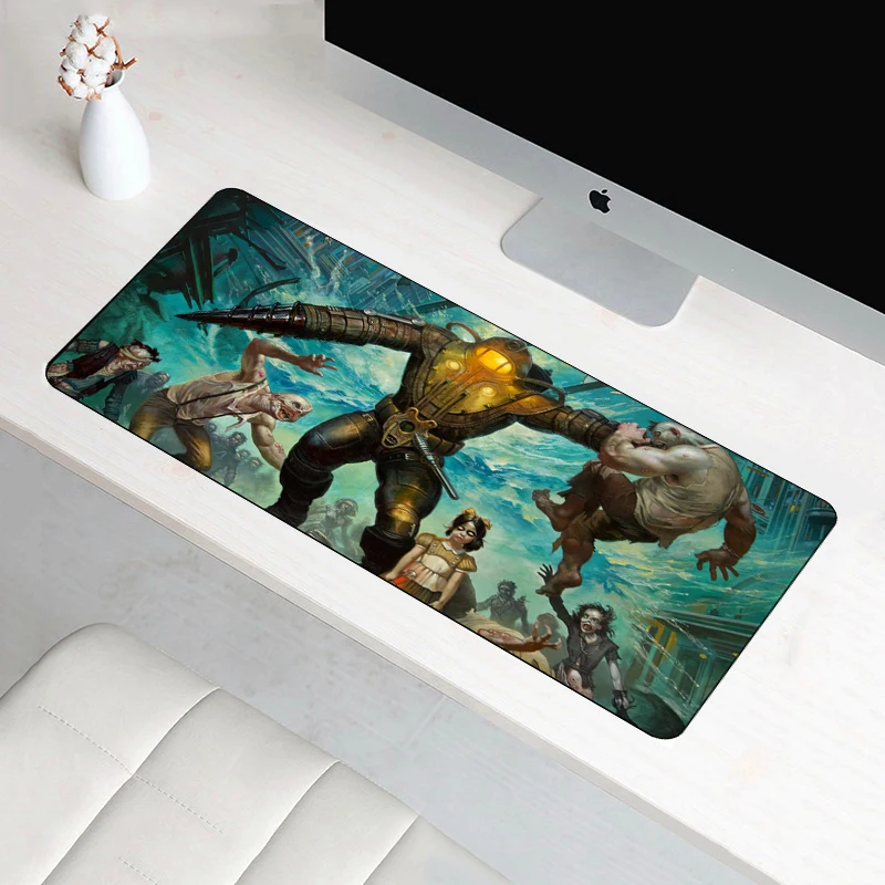 

FFFAS 60x30cm Anti-slip bioshock large mouse pad notebook XL padmouse large gaming best seller PC accessories laptop desk mats